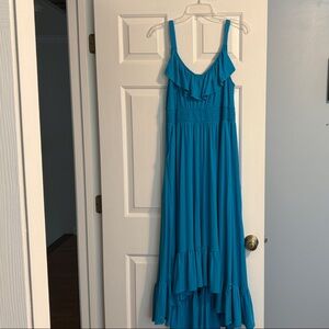 Elegant Blue Maxi Dress